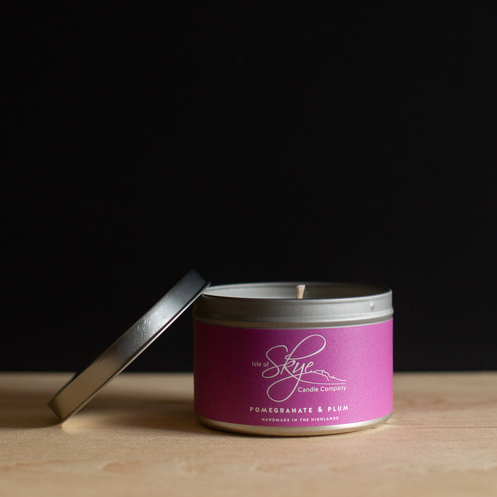 Pomegranate & Plum Tin Candle